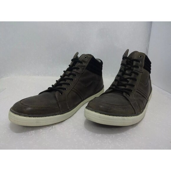 Kenneth Cole Reaction Miracle Le Grey Men's Size 13 Gray Leather Fashion Boots - Picture 5 of 9